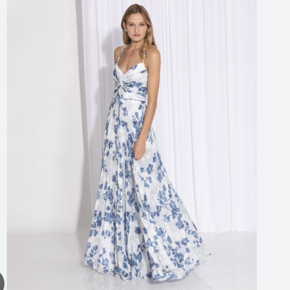 Shoshanna Midnight Evening Maxi Gown - Girona